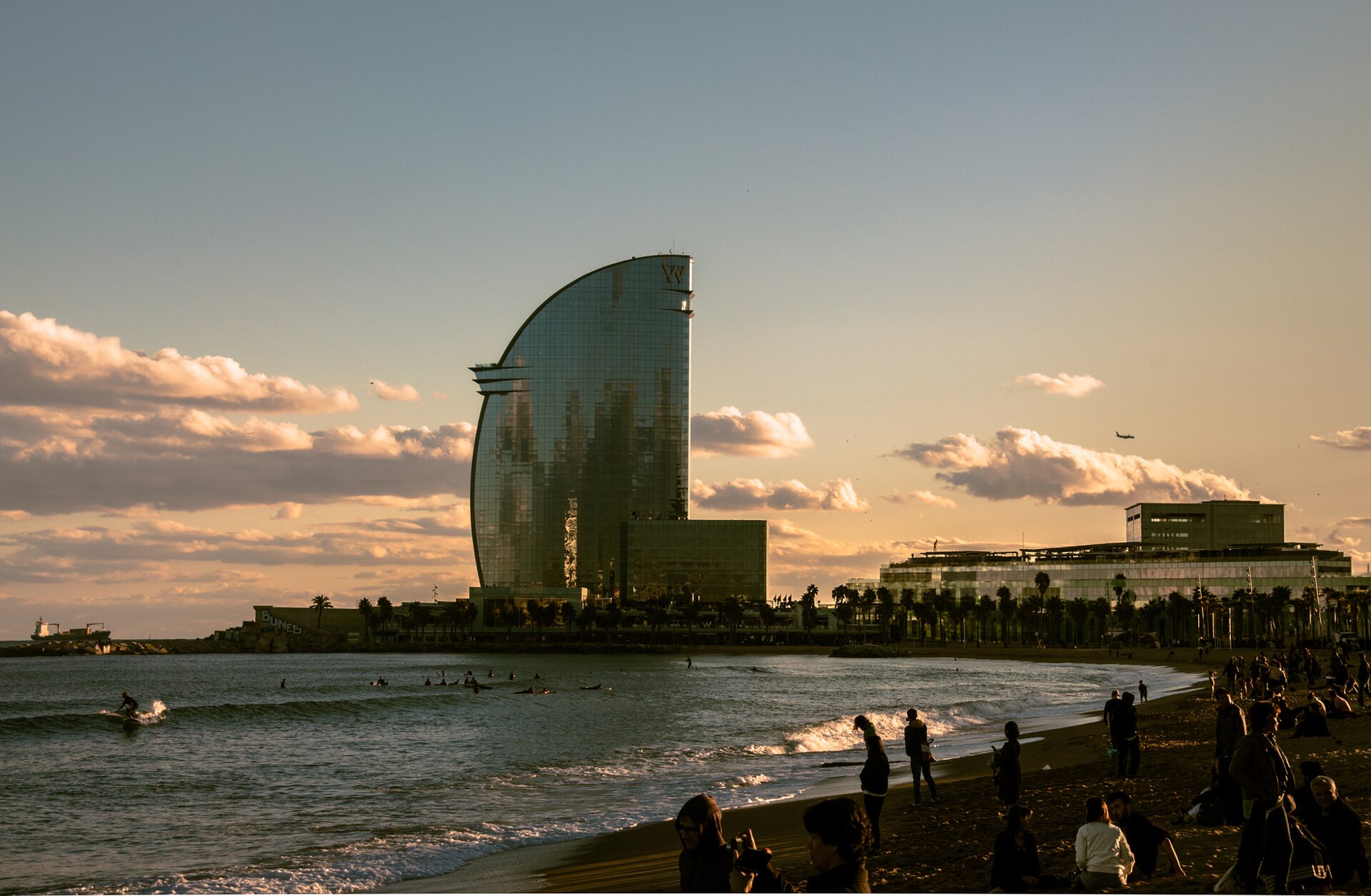La plage de la Barceloneta à Barcelone